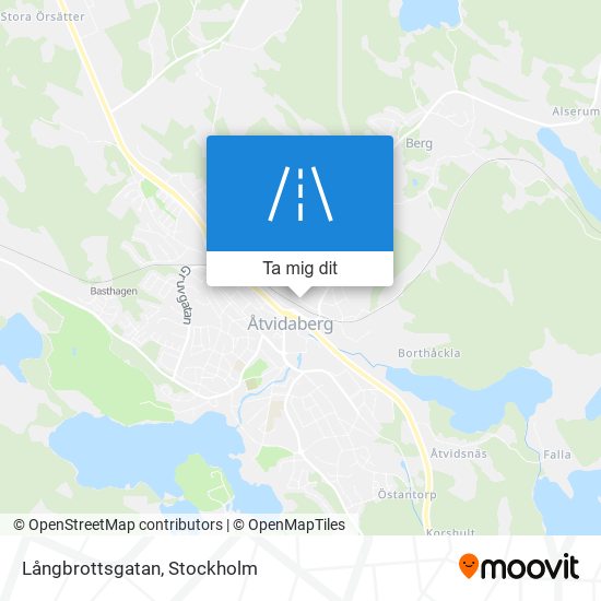 Långbrottsgatan karta