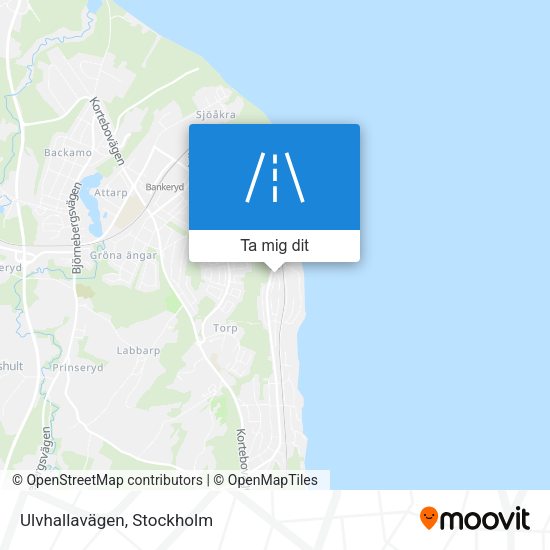 Ulvhallavägen karta