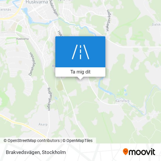 Brakvedsvägen karta