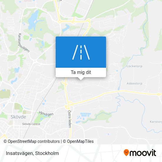 Insatsvägen karta