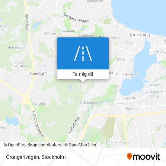 Orangerivägen karta