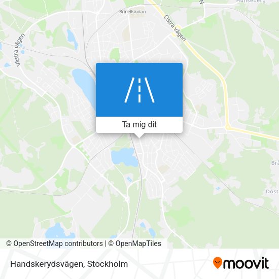 Handskerydsvägen karta