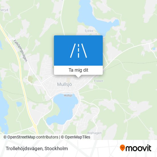 Trollehöjdsvägen karta