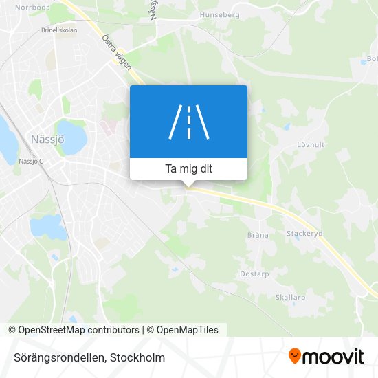 Sörängsrondellen karta