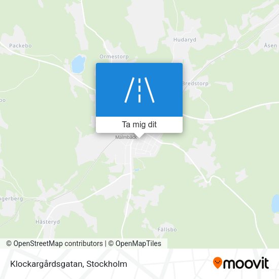 Klockargårdsgatan karta