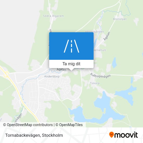 Tornabackevägen karta