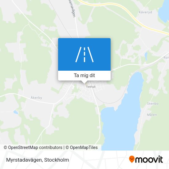 Myrstadavägen karta