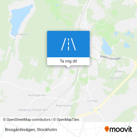 Bissgårdsvägen karta