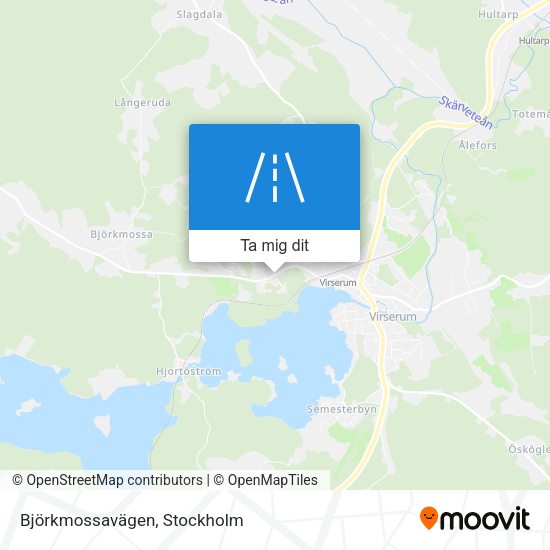 Björkmossavägen karta