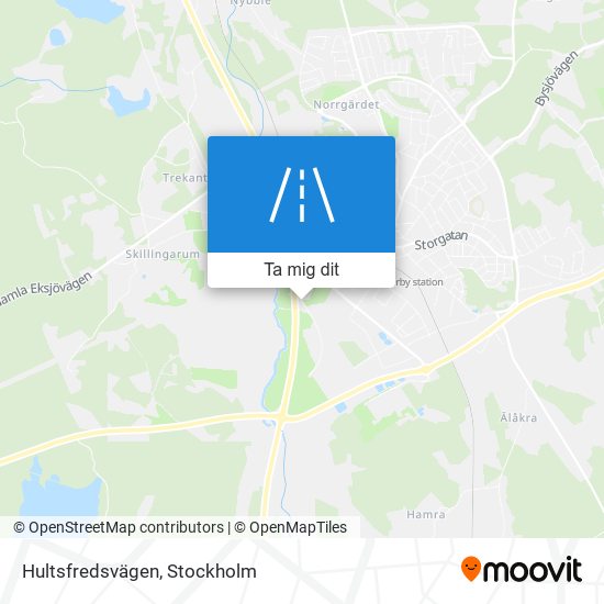 Hultsfredsvägen karta