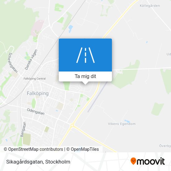 Sikagårdsgatan karta