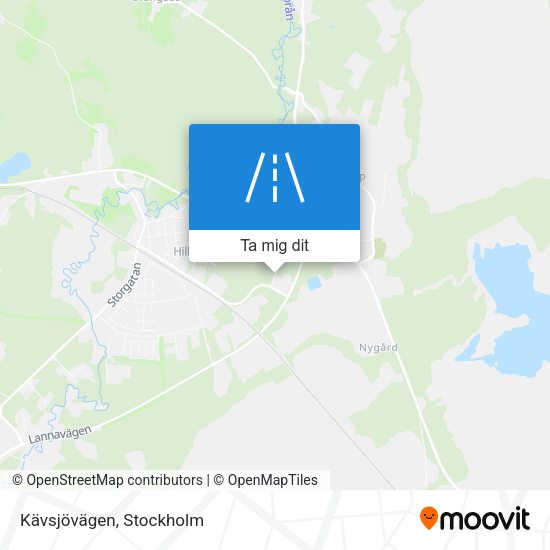 Kävsjövägen karta