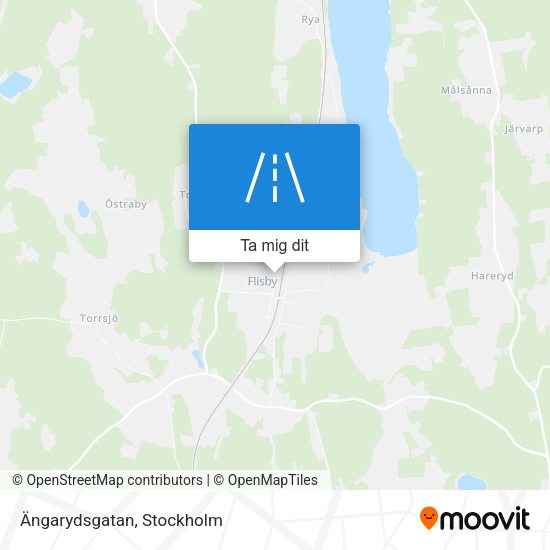 Ängarydsgatan karta