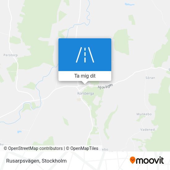 Rusarpsvägen karta