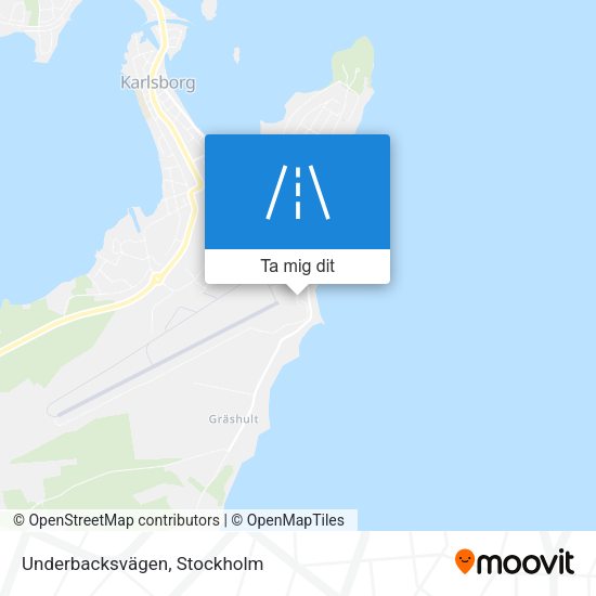 Underbacksvägen karta