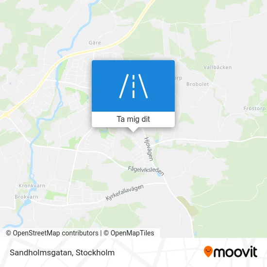 Sandholmsgatan karta