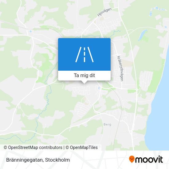Bränningegatan karta