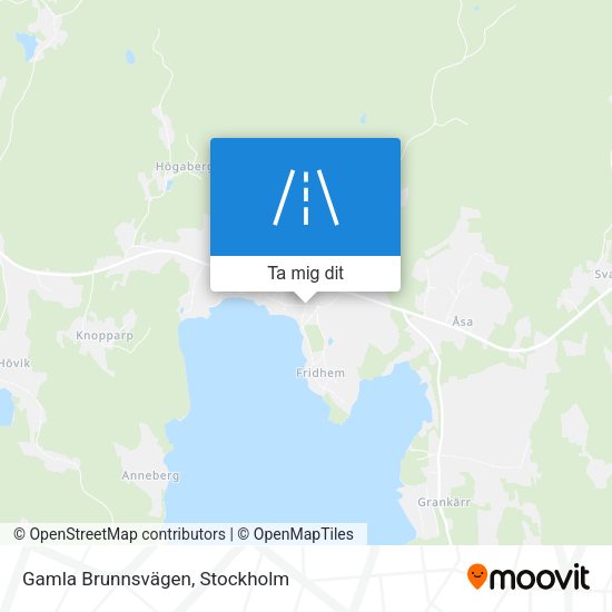 Gamla Brunnsvägen karta