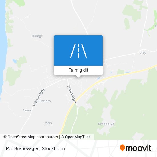 Per Brahevägen karta