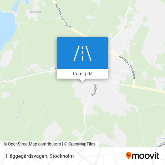 Häggegårdsvägen karta