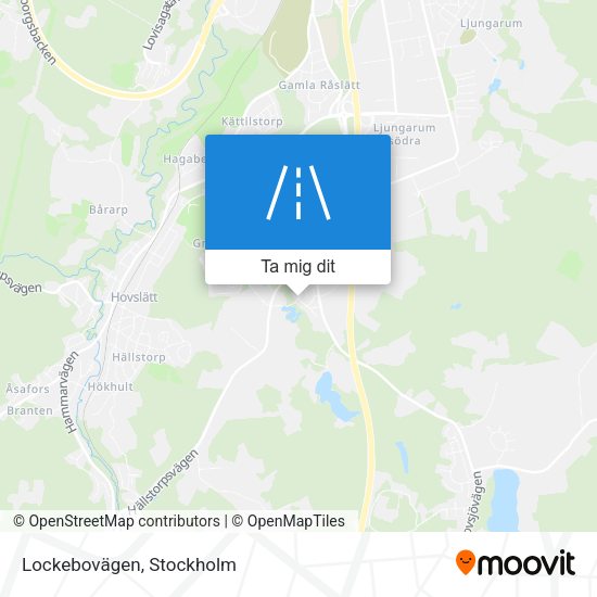 Lockebovägen karta