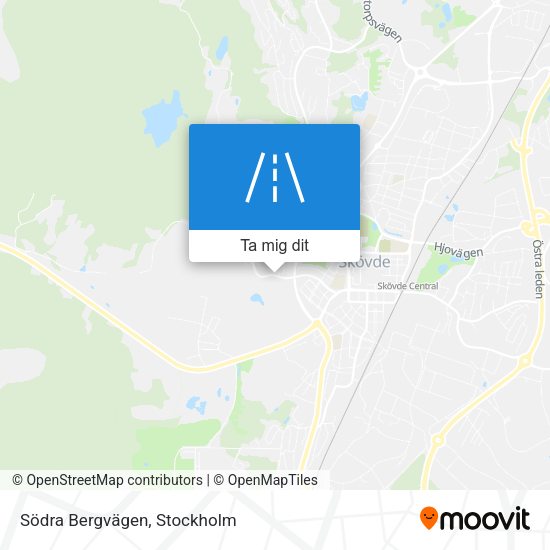 Södra Bergvägen karta