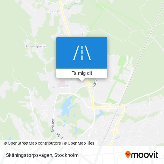 Skåningstorpsvägen karta