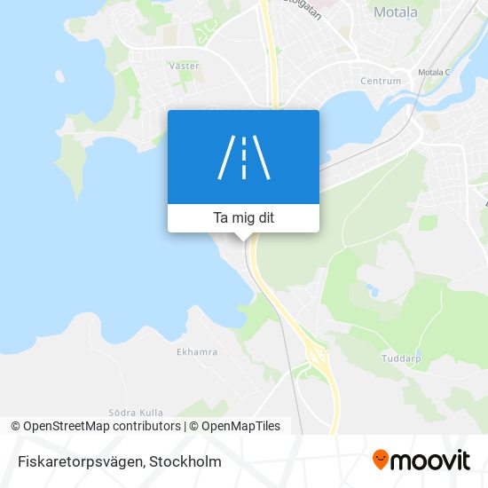 Fiskaretorpsvägen karta