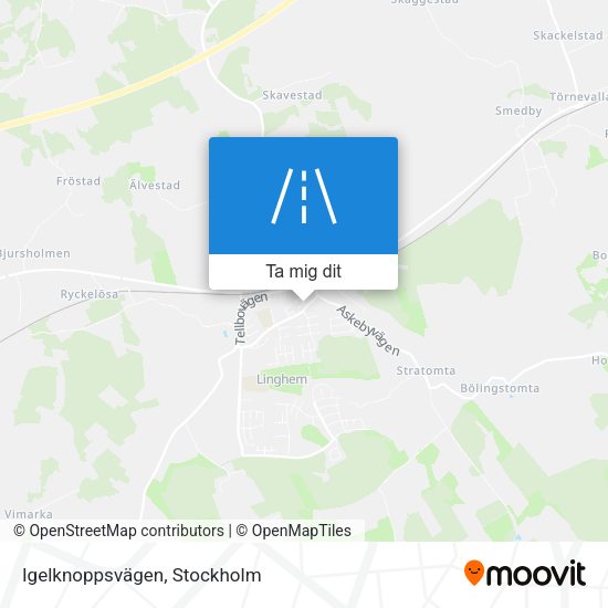 Igelknoppsvägen karta