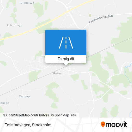 Tollstadvägen karta