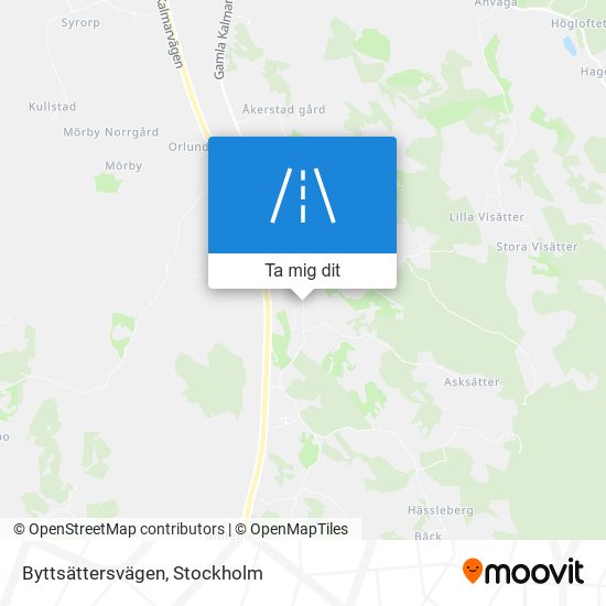 Byttsättersvägen karta