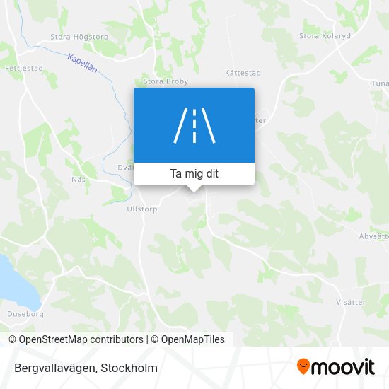 Bergvallavägen karta