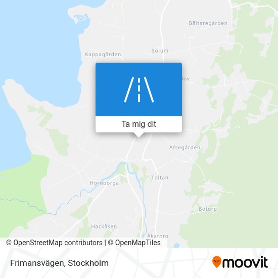 Frimansvägen karta