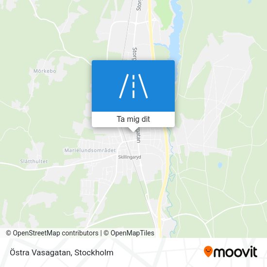 Östra Vasagatan karta