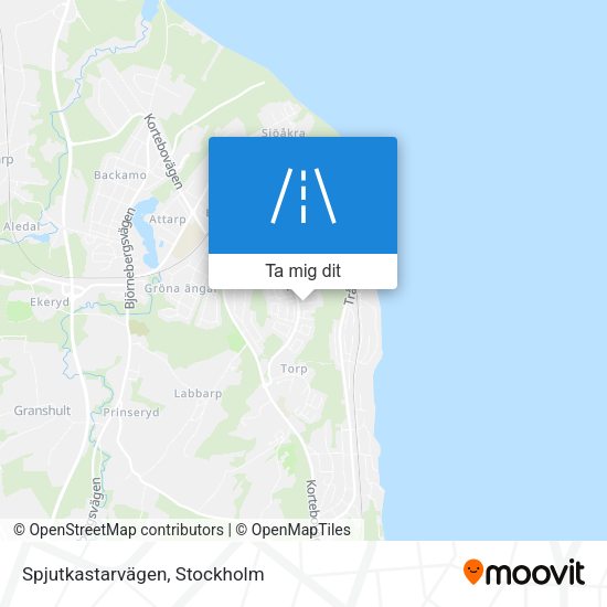Spjutkastarvägen karta