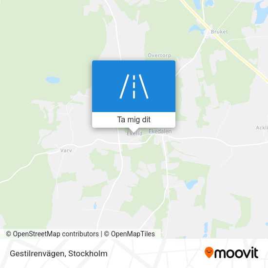 Gestilrenvägen karta