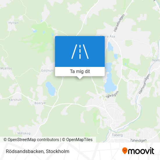 Rödsandsbacken karta