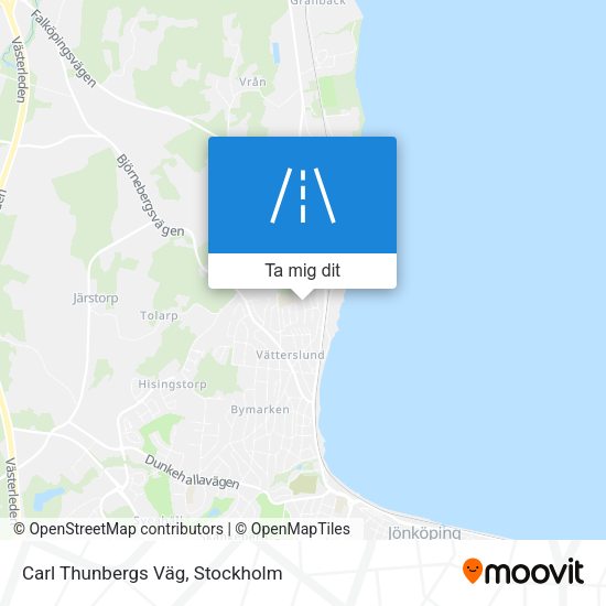 Carl Thunbergs Väg karta