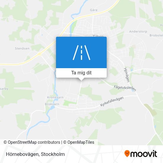 Hörnebovägen karta