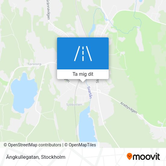 Ängkullegatan karta