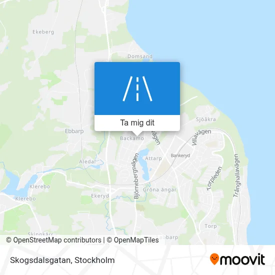 Skogsdalsgatan karta