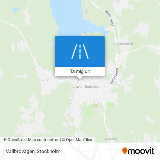 Vallbrovägen karta