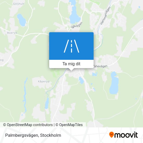 Palmbergsvägen karta