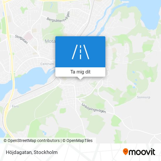 Höjdagatan karta