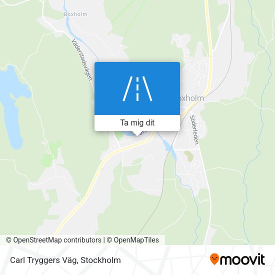Carl Tryggers Väg karta