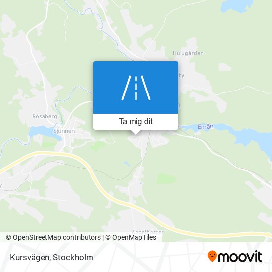 Kursvägen karta