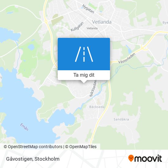 Gåvostigen karta