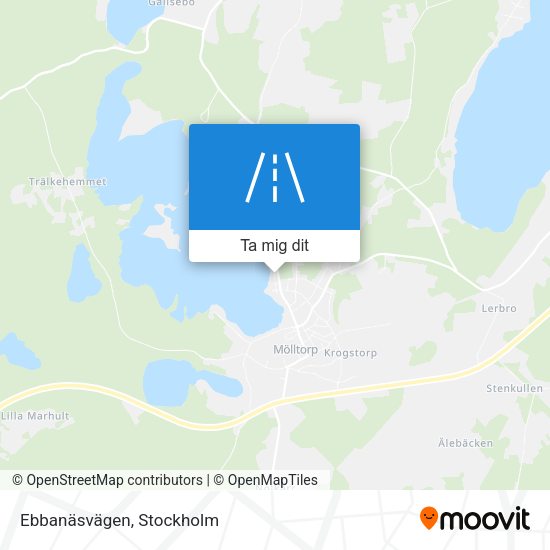 Ebbanäsvägen karta