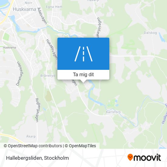 Hallebergsliden karta