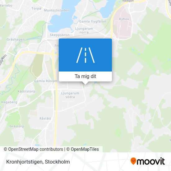 Kronhjortstigen karta